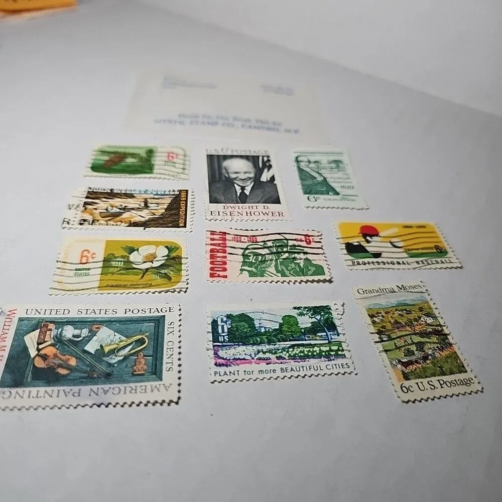 U.S. 1969 Commemorative Year Set 10 Stamps SA12-5